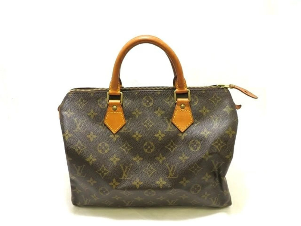 LOUIS VUITTON bag handbag Speedy Monogram Leather Brown
